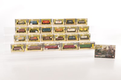 Lot 405 - Wrenn 00 Gauge boxed 4-wheel Goods wagons and one 6-wheel Milk Tank wagon (24)