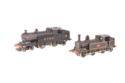Lot 434 - 00 Gauge kitbuilt black LMS and LNWR Tank Engines (2)
