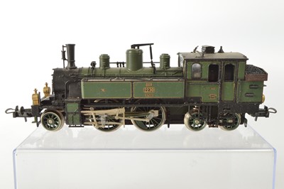 Lot 452 - Trix HO Gauge unboxed Bavarian green 52 2430 2-4-4  Tank Locomotive
