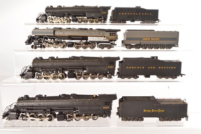 Lot 493 - Rivarossi Archive HO Gauge American Steam Locomotives with Tenders (4)