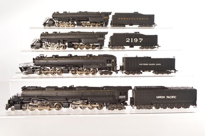 Lot 496 - Rivarossi Archive HO Gauge  American Steam Locomotives with Tenders (4)