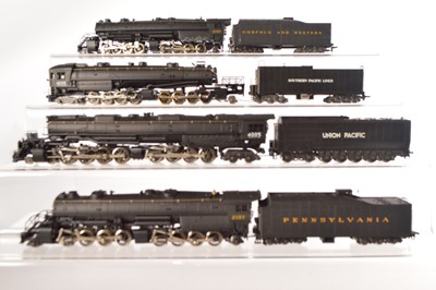 Lot 497 - Rivarossi Archive HO Gauge American Steam Locomotives with Tenders (4)