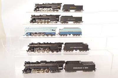Lot 501 - Rivarossi Archive HO Gauge American Steam Locomotives with Tenders (5)