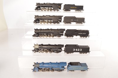 Lot 502 - Rivarossi Archive HO Gauge American Steam Locomotives with Tenders (5)