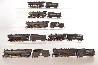 Lot 504 - Rivarossi Archive HO Gauge American Steam Locomotives with Tenders (7)