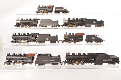 Lot 508 - Rivarossi Archive HO Gauge American Steam Locomotives with Tenders (7)