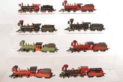 Lot 513 - Rivarossi Archive HO Gauge Old Time American Steam Locomotives with Tenders (8)