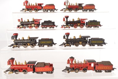 Lot 515 - Rivarossi Archive HO Gauge Old Time American Steam Locomotives with Tenders (8)