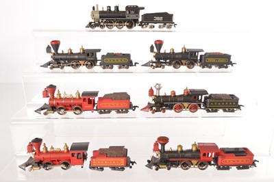 Lot 516 - Rivarossi Archive HO Gauge Old Time American Steam Locomotives with Tenders (7)