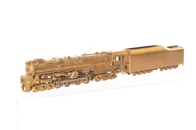 Lot 529 - Gem Models Olympia Japan unpainted Brass HO Gauge Pennsylvania Class S-2 Turbine 6-8-6 Locomotive and 16-wheel bogie Tender