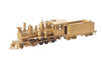 Lot 532 - Kemtron USA  unpainted Brass HOn3 Gauge Denver and Rio Grande 2-8-0 Steam Locomotive and 8-wheel bogie tender