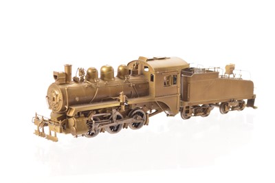 Lot 533 - Van Hobbies Samhongsa Korea unpainted Brass HO Gauge Canadian Pacific  Class U-3E 0-6-0 Switcher Steam Locomotive with 8-wheel bogie Tender