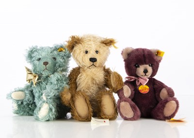 Lot 300 - Three Steiff yellow tag Teddy Bears