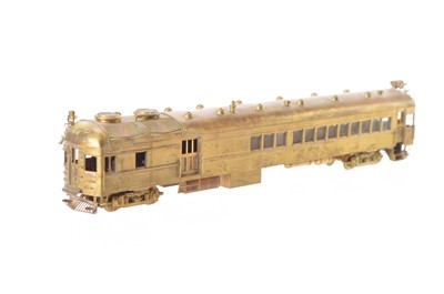 Lot 539 - Tsubomi TBN Japan unpainted Brass HO Gauge Union Pacific Railway No 350 Self Propelled Brill Gas Electric 75' Combination Coach