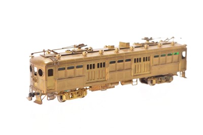 Lot 541 - E-Suydam & Co built by Orion Japan unpainted Brass HO Gauge Pacific Electric  Express Box Motor Coach