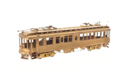 Lot 543 - E-Suydam & Co built by Orion Japan unpainted Brass HO Gauge Pacific Electric Commodore Business Car