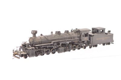Lot 548 - Northwest Short Line built by Toho Japan painted Brass HO Gauge Weyerhaeuser Timber Co black Mallett Class 2-8-8-2 No 210 Locomotive and 8-wheel Tender with Look-out