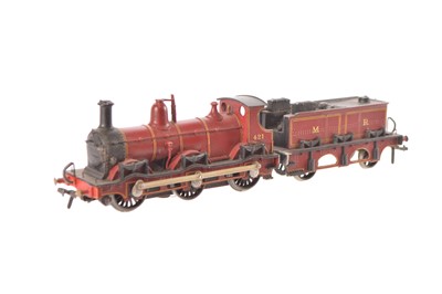 Lot 572 - 00 Gauge Midland Railway maroon Kirtley Class 2F Goods 'Double Framed' 0-6-0 No 421 Locomotive and Tender