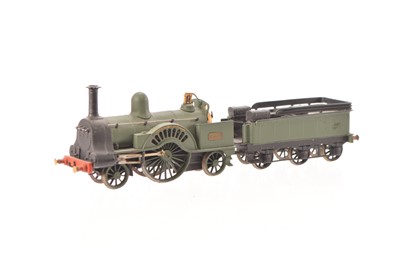 Lot 585 - 00 Gauge LNWR green Problem Class 2-2-2 531 'Lady of the Lake' Locomotive and Tender