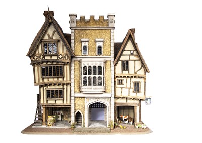 Lot 842 - A Jim Hensley Trigger Pond 1/24th scale Gatehouse and Pub modern miniature dolls’ house circa 2012