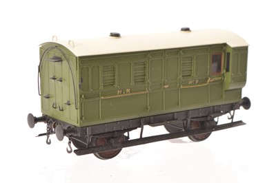 Lot 593 - 00 Gauge Kit/Scratchbuilt Highland Railways Guards Van