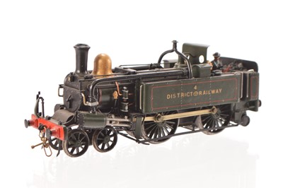 Lot 605 - L W Goddard 1980 K's Milestones kitbuilt 00 Gauge District Railway lined green Beyer-Peacock A Class 4-4-0 Open Cab Condensing Tank No 4