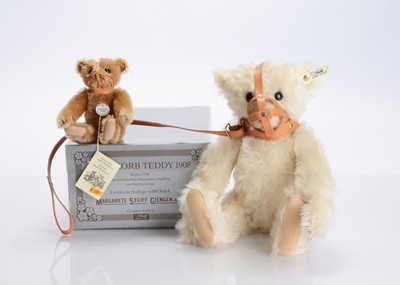 Lot 2 - A Steiff limited edition white muzzle bear replica 1908 teddy bear