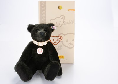 Lot 47 - A Steiff limited edition dark green alpaca teddy bear