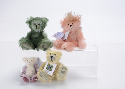 Lot 62 - Four Haven Bears miniature artist designed teddy bears by Alison Beal