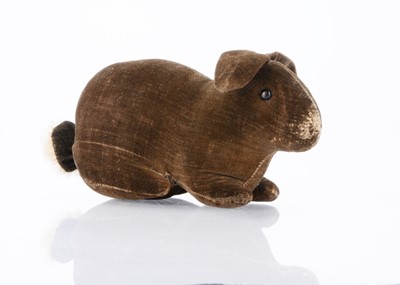 Lot 108 - An early 20th century German light brown velvet rabbit