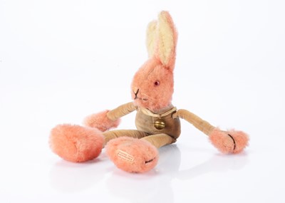 Lot 111 - A Chad Valley pink mohair Tango rabbit