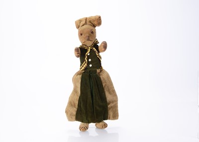 Lot 120 - A British rabbit nightdress or handkerchief case, 1930s