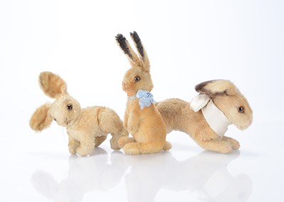 Lot 140 - Three Steiff post-war rabbits