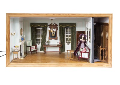 Lot 860 - A modern miniaturist dolls’ house Film Star room box