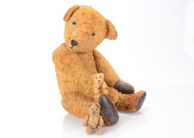 Lot 186 - Three European art silk teddy bears