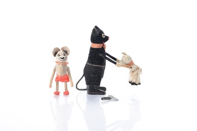 Lot 206 - A Schuco clockwork dancing mouse with baby