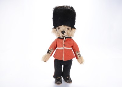 Lot 233 - A fine and rare Merrythought Bingie Guardsman teddy bear, circa 1935