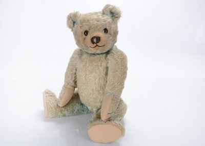 Lot 299 - A 1930s British blue mohair teddy bear, possibly Chad Valley