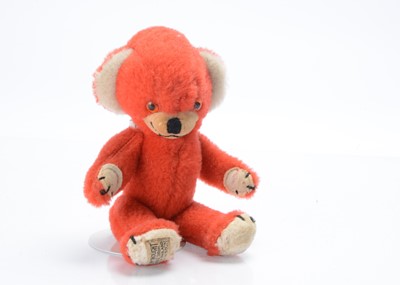 Lot 332 - A small Merrythought red Dralon Cheeky teddy bear