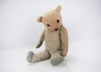 Lot 340 - A 1930s Chiltern-type blue mohair teddy bear
