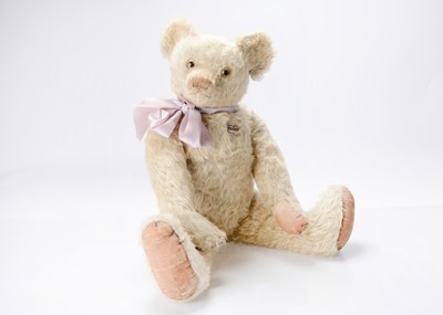 Lot 347 - A large late 1930s white wool plush Farnell teddy bear