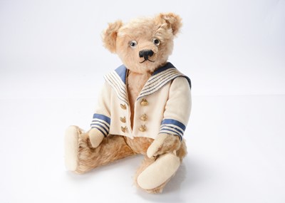 Lot 356 - A 1920s British teddy bear with chimes