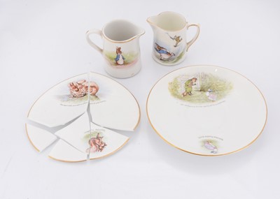 Lot 377 - A Grimwades Peter Rabbit childs milk jug