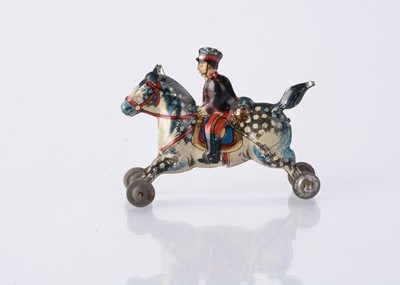 Lot 396 - A Japanese Penny Toy Japanese cavalry soldier