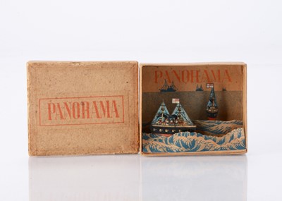 Lot 416 - A Japanese Penny Toy ‘Panorama’ Royal Navy box display