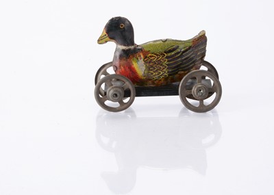 Lot 418 - A Japanese Penny Toy duck