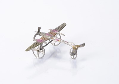 Lot 422 - A Japanese cast lead Penny Toy aeroplane