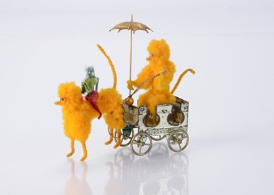 Lot 429 - A C Rossignol (French) Penny Toy poodle cart