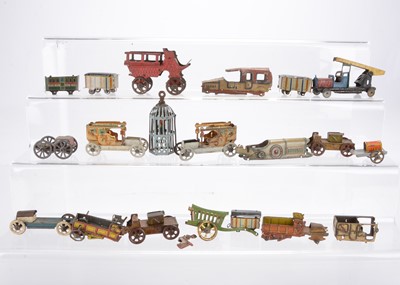 Lot 452 - German Penny Toy vehicles for spares and repairs