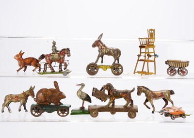 Lot 453 - German Penny Toy animals for spares and repairs